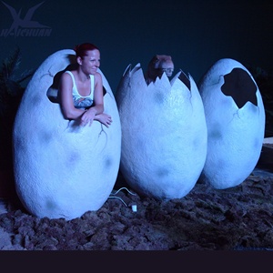 Huevos de Dinosaurio Realistas de Fibra de Vidrio, Accesorio Fotográfico para Parques Temáticos, Exhibiciones de Dinosaurios al Aire Libre, Cabinas de <span class=keywords><strong>Fotos</strong></span> en Parques Infantiles - Product Image 4