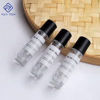 Flacon de parfum en verre transparent vide de haute qualité, 10 ml, 15 ml, mince et haut, avec pompe pulvérisatrice, emballage fantaisie, 100 pièces, diffuseur à bâtonnets