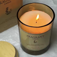 NATTH Hochwertige Dreifarbige Glas-Sojawachs-Kerzen, Umweltfreundlich, Rauchfrei, Duftend, Handgefertigt im Farmhouse-Stil, Aromatherapie-Kerzen für