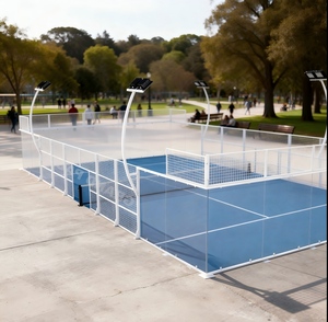 Campo da Padel Bianco con Vetro da 12mm, Struttura in Acciaio Zincato a Caldo, Prezzo Competitivo, Terreni per Paddle Tennis - Product Image 6