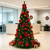 Luxuriöser Künstlicher Vorbeleuchteter Teleskopischer Pop-up Faltbarer Weihnachtsbaum aus PVC-Material für Heim- und Einkaufszentrum-Dekoration