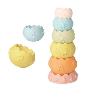 Jouets empilables souples de haute qualité matériel de blé jouets de <span class=keywords><strong>bain</strong></span> pour bébé cadeau pour bébé - Product Image 1