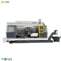 Machine de fraisage CNC à lit incliné en acier CKX550-1500, tournage d'arbres de tour OEM