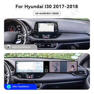 Autoradio stéréo ZWNAV Android 12.3+12.3 pouces pour <span class=keywords><strong>Hyundai</strong></span> I30 2017-2018 avec enregistreur radio automatique Carplay GPS Navigation DSP - Product Image 5