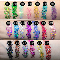 2025 Baru 2 Wadah Embossing Chunky Craft Mixed Glitter 10 Pilihan Warna Tahan Air Pigmentasi Tinggi Mineral Eye Shadow Powder Bulk Snow