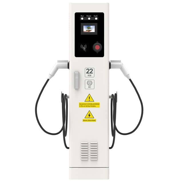 New 22KW Type 1 Floor Mounted EV Charging Station with 4.3" Touch Screen and 32A