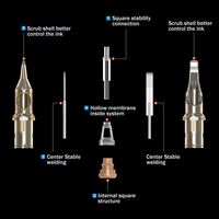 Jarum Cartridge Tato Sekali Pakai Premium Ambition Custom Grosir 20 pcs 0.25mm 0.3mm 0.35mm Steril Aman RL RS M1 RM