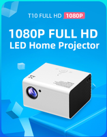 Nouveau projecteur LED portable T10 sans fil intelligent WiFi Android Pico 4K Ready 150 Lumens HD 1080p pour la maison, utilisation de jour, avec lentille en verre