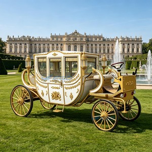 Calèche royale électrique économique avec pneus en caoutchouc massif pour mariage / Véhicule électrique - Product Image 3