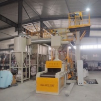 Convoyeur à bande métallique automatique à commande PLC, entraîné par moteur, haute production, avec boîte de vitesses, pour sablage haute efficacité