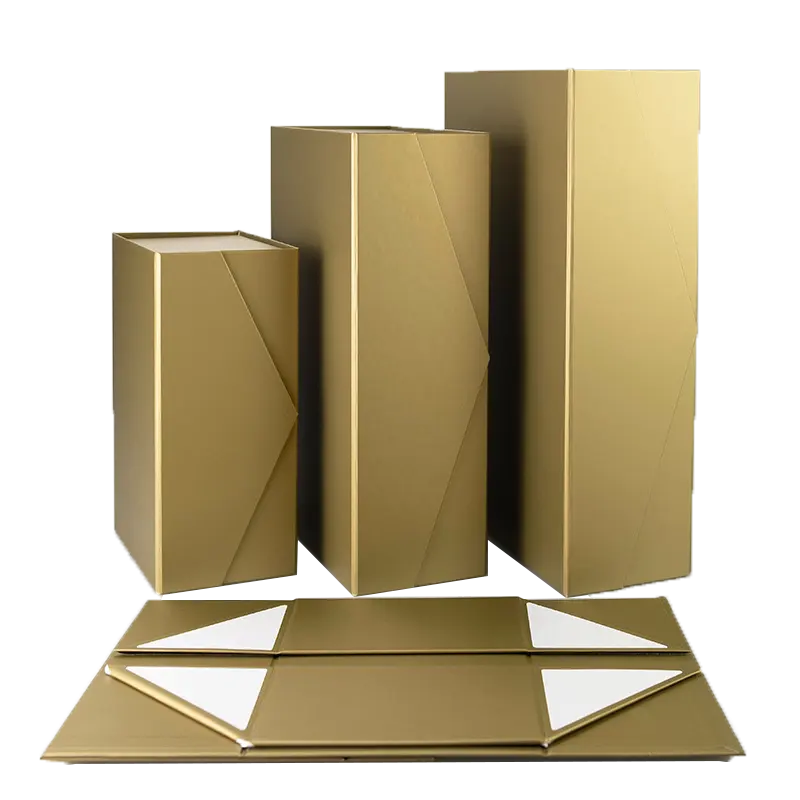 Vô trùng cán bóng thiết kế có thể gập lại hộp giấy bao bì hộp các tông gấp Hộp quà tặng