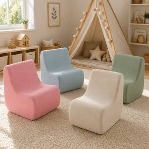 Sillón <span class=keywords><strong>Infantil</strong></span> Moderno y Minimalista, Tapizado en Tejido Suave, Funda Extraíble y Lavable, Silla de Espuma para Niños, Muebles para Sala de Juegos - Product Image 3