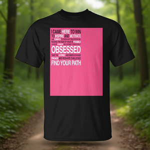 Trouvez votre chemin T-shirt premium motivant noir et rose avec design graphique - Product Image 3