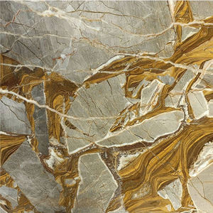 Fournisseur d'Usine Marbre Or de Luxe Grandes Dalles de Marbre Fusion <span class=keywords><strong>Versailles</strong></span> Veines Dorées pour Fond de Mur - Product Image 2