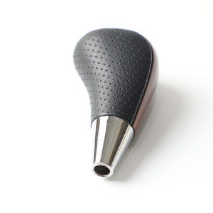 Poignée de levier de vitesses en cuir et bois pour Toyota Corolla Camry RAV4, ergonomique, transmission automatique, pièce de rechange - Product Image 2