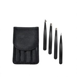 Pinzas para Cejas DANTRIC IMPLANTS SS-01 de Acero Inoxidable con Punta Inclinada, Color Negro, Duraderas, Clásicas y Ecológicas - Product Image 5