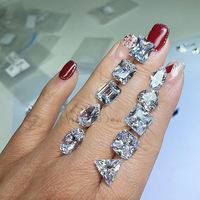 Diamants Moissanite Wuzhou Melee D VVS en vrac 0,8 mm-2,9 mm, couleur F-H D, taille ronde, avec certificat GRA, fournisseurs certifiés