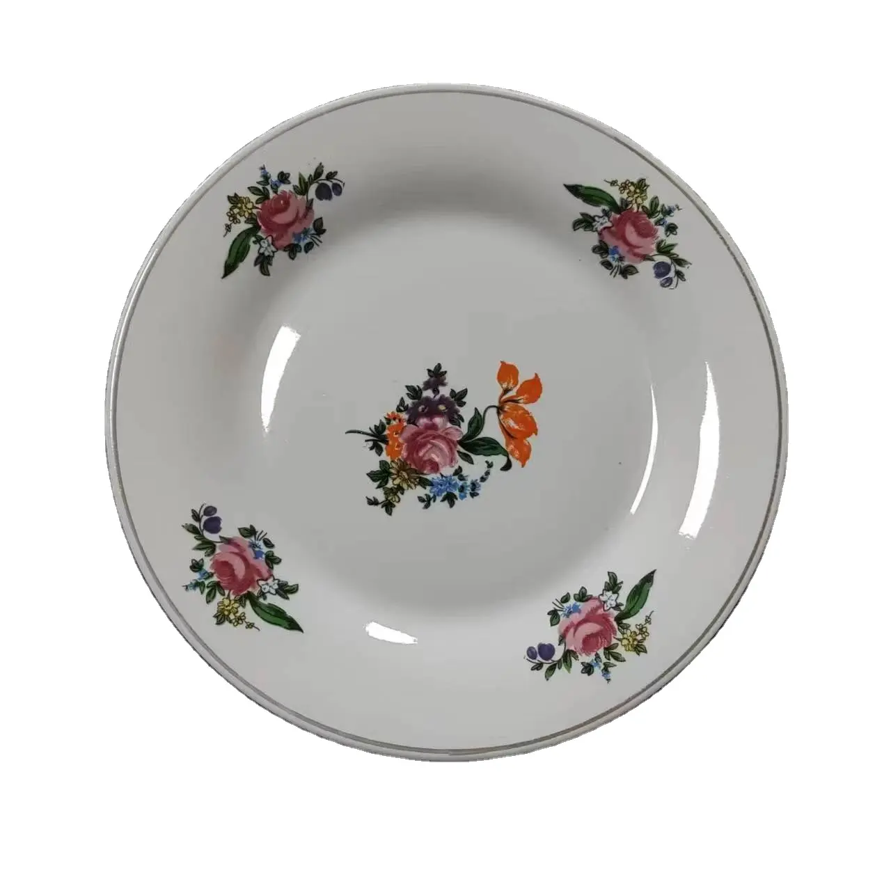 wonderful design new style decals salad bowl flat plate ceramic dinnerware