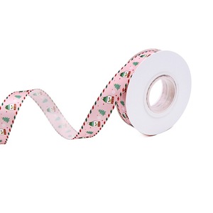 Ruban imprimé rennes et Père Noël mignon, personnalisé pour les cadeaux de fête de Noël pour enfants - Product Image 6