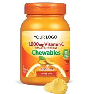 Comprimidos de mastigar da vitamina c da multivitamina para sistema imunidade