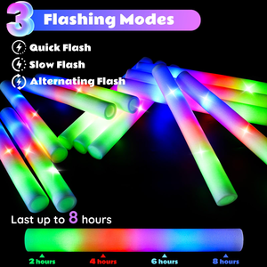 Bâton lumineux en mousse LED personnalisé de haute qualité, bâton lumineux clignotant pour concert, bâton lumineux en mousse pour mariage et fête - Product Image 2