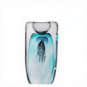 Vaso Artistico in Vetro di <span class=keywords><strong>Murano</strong></span> Soffiato a Mano con Medusa, Decorazione da Tavolo di Lusso, Idea Regalo - Product Image 5
