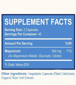 OEM Factory Price <strong>Magnesium</strong> <strong>Glycinate</strong> 500mg Capsules for Muscle Relaxation Bones Heart Sleep &amp; Calm Support - <strong>Magnesium</strong> Capsule - Product Image 2