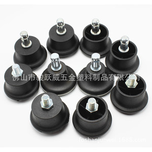 Furniture Casters Rigid 50mm Black Reinforced With <b>Spring</b> <b>Clips</b> For Office Chair - Product Image 5