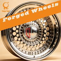 Nouvelles jantes de voiture classiques Stance en alliage d'aluminium forgé, 3 pièces, entièrement polies, argentées, multi-trous, 17-20 pouces