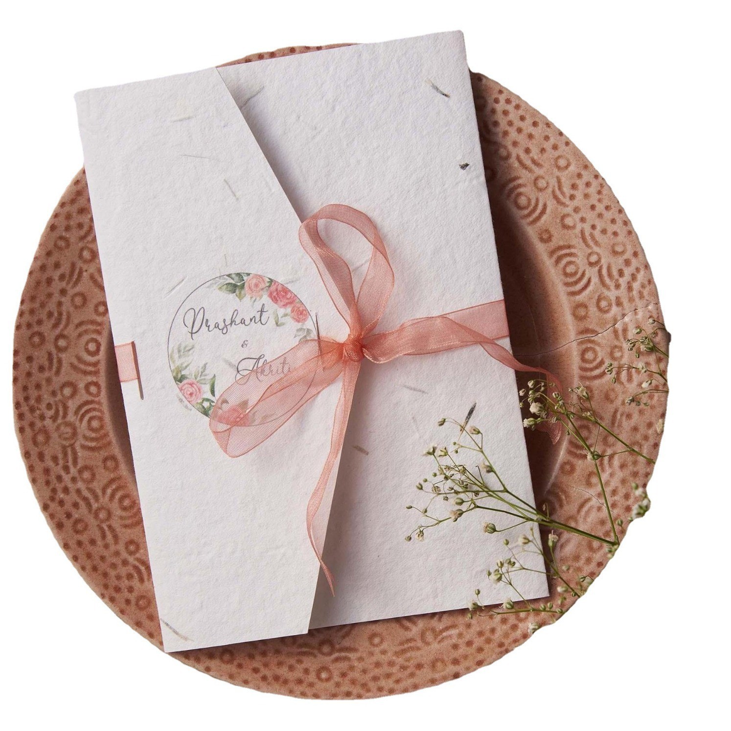 Biodegradable Sprouting Paper Environmentally Friendly Wedding Cards Recycled Paper Customized Special Paper