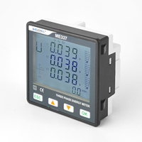 Kwh Amp Volt tampilan LCD Mobdus RS485 atau TCP pengukur energi pintar ME337 pengukur pintar 3 fase
