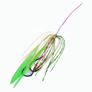 Pré gréé aider crochets Silicone leurre de pêche jupes matériel de pêche bricolage Spinnerbait grenouille Silicone <span class=keywords><strong>jupe</strong></span> leurres de pêche - Product Image 1