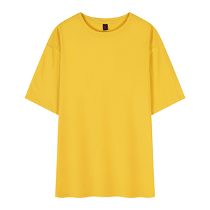 Haute qualité 95% coton 5% Spandex <span class=keywords><strong>taille</strong></span> libre A4 respirant et ample <span class=keywords><strong>blanc</strong></span> à manches courtes col rond surdimensionné T-<span class=keywords><strong>shirt</strong></span> pour les femmes - Product Image 2