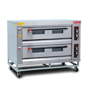 Bakery Machine Double Deck 6 Trays LPG Gas Oven in Baking Equipment