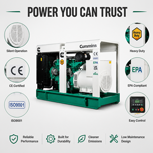 Generador Diésel con Motor Cummins Weichai Original de 40KW 50KVA 100KW 125KVA 150KVA con Certificaciones EAC EPA CE SONCAP SGS UKCA ROHS para Centro de Datos - Product Image 4