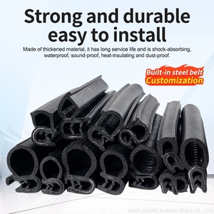 <span class=keywords><strong>Burlete</strong></span> de canal U, tira de goma anticolisión para puerta de coche, tira de sellado de tres compuestos Epdm - Product Image 4