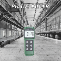 Équipement de test de la qualité de l'eau portable multi-sondes tout-en-un, pH-mètre, TDS-mètre, capteur de température, écran LCD, matériau ABS, OBM