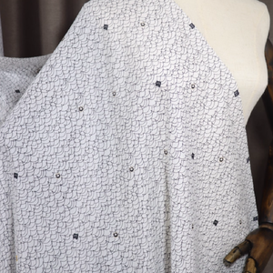 Especial único. Línea Graffiti números diseño suave impreso seda algodón tela para joven señora bebé maravilloso vestido encantador Bata - Product Image 3