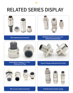 <span class=keywords><strong>M12</strong></span> conector elétrico 2 ~ 12 pinos macho fêmea opções um B D L X codificado IP67 impermeável blindado para o sensor de automação industrial - Product Image 6
