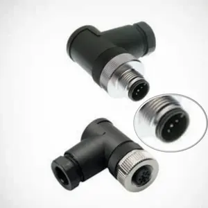 NMEA 2000 M12 A Coding 5pin Elbow Micro Mid Field Attachable Circular Connector