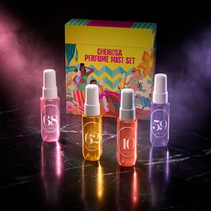Coffret <span class=keywords><strong>de</strong></span> parfums longue durée sans alcool pour le corps et les cheveux (style brésilien) – 4 flacons - Product Image 3