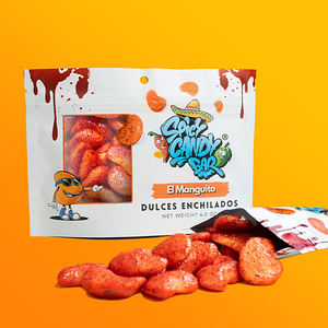 Empaque Personalizado a Prueba de Olores para Gomitas <span class=keywords><strong>Chamoy</strong></span> con Ventana Transparente, Bolsa de Pie para Dulces y Golosinas - Product Image 6