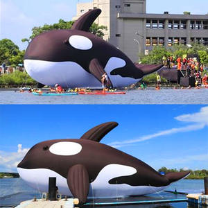 Animaux marins gonflables: baleines, dauphins, requins, pieuvres, calmars, tortues de mer, décorations de poisson pour fêtes et événements - Product Image 2