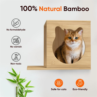 Vente en gros d'étagères murales pour chat en bois naturel hamac pour maison et décoration intérieure