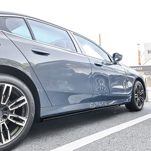 Amp-Z Side Skirt For Bmw 5 Series G60 G61 M Sport 2024+ Piano Black Carbon Fiber Texture Matte Finish Exterior Modification - Product Image 3