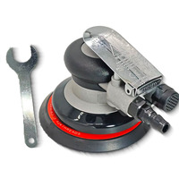 Lijadora Orbital Aleatoria Neumática de 5 Pulgadas (125 mm) con Disco de Gancho y Bucle, Órbita de 5 mm, Velocidad Variable para Carrocería de Automóviles y Acabado de Madera