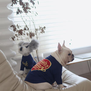 Suéter de punto de algodón de diseñador de lujo para perros y gatos para Primavera, otoño e invierno, ropa para mascotas impresa personalizada, Fabricante Mayorista - Product Image 3