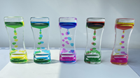 Nouveau liquide mouvement minuterie huile eau bulle minuterie Fidget jouet sablier liquide bulle minuterie sensorielle