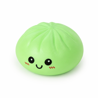 Squishy géant arc-en-ciel de 25 cm en forme de boulette vapeur, jouet sensoriel anti-stress avec cuiseur vapeur