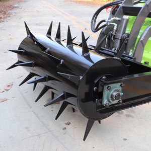 Minicargadora con Motor Honda y Máquina Perforadora de Césped con Bomba de Tracción por Orugas para Drenaje de Césped - Product Image 4